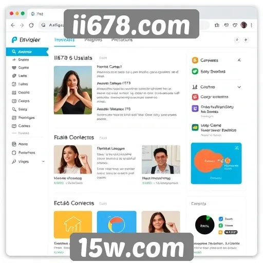 Análise da interface do usuário no site ii678.com